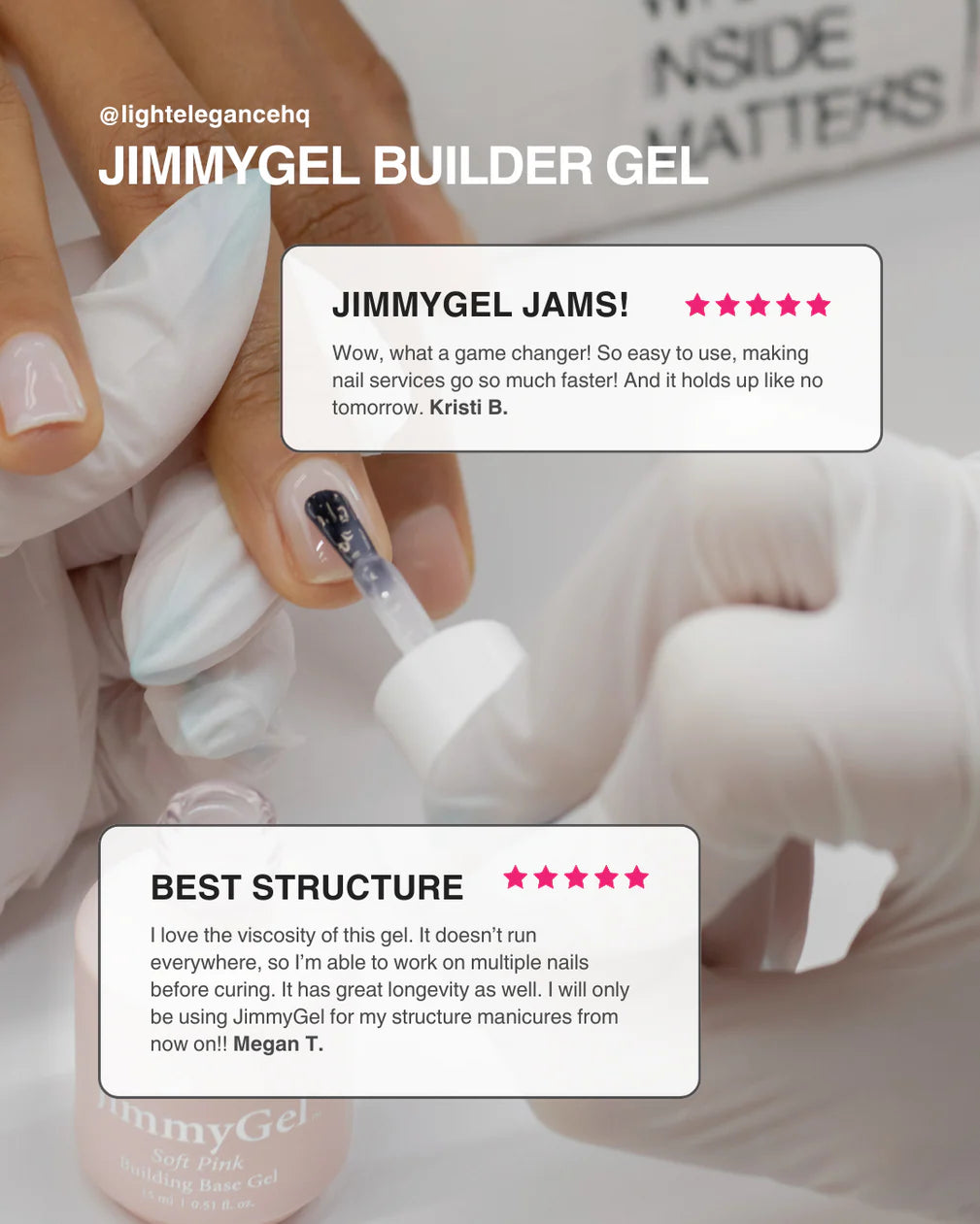 Crystal Clear JimmyGel Building Base in a Bottle