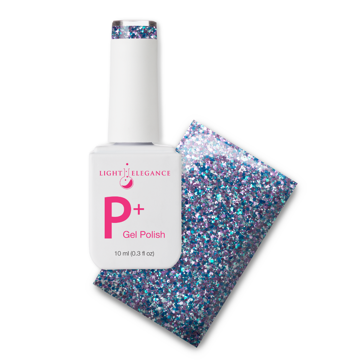 P+ Bratty Blue Glitter Gel Polish