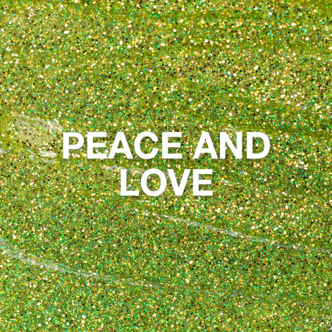 Peace and Love Glitter Gel 10ml