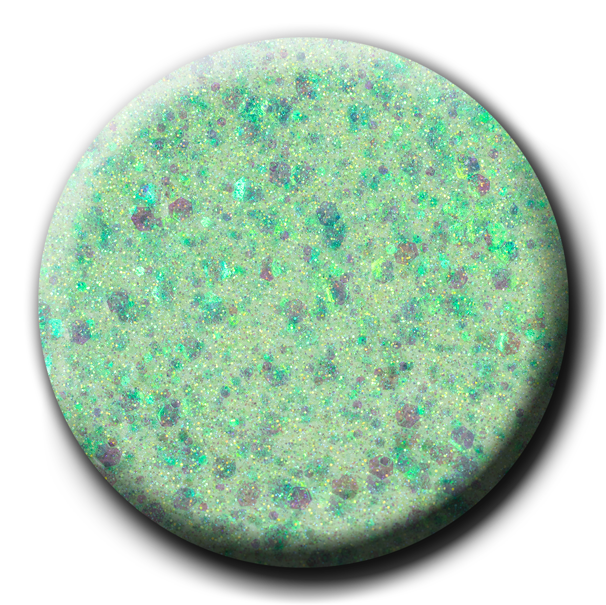 P+ Creative Chaos Glitter Gel Polish, 15 ml.