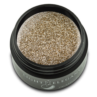 Gold UV/LED Glitter Gel - Light Elegance - 1Gold, UV/LED Glitter Gel, 17 ml