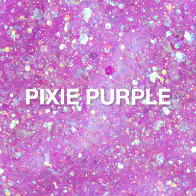 P+ Pixie Purple Glitter Gel Polish, 15 ml